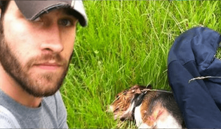 Dog hit with over 110km and left for dead, but an iraq war veteran pulled over